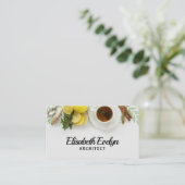 レモン入りのお茶 名刺 (スタンド正面)