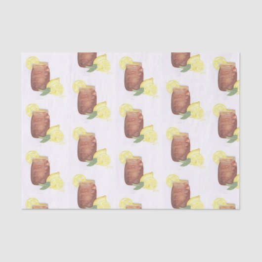 レモン入りの甘いお茶 薄葉紙 (正面)