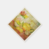 レモン入りの紅茶 スタンダードカクテルナプキン (角)