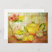 レモン入りの紅茶 ポストカード (正面/裏面)