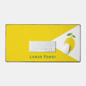 レモン入りイエローデスクマット デスクマット (キーボード&マウス)