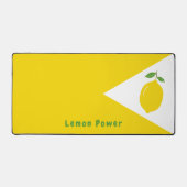 レモン入りイエローデスクマット デスクマット (正面)