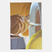 レモン入りキッチンタオルで蜂蜜を滴らせる キッチンタオル (縦)