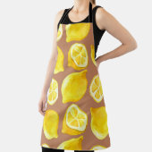 レモン入りシームレス水彩模様 エプロン (インサイチュ)