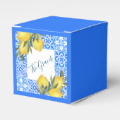 レモン入りトスカーナのタイル水彩 フェイバーボックス (正面サイド)