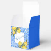 レモン入りトスカーナのタイル水彩 フェイバーボックス (オープン)