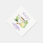 レモン入りハーブティー |ブライダルシャワー スタンダードカクテルナプキン (角)