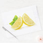 レモン切れ 長方形シール (封筒)