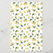 レモン名その紅茶ブライダルシャワーゲームカード チラシ (裏面)