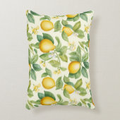 レモン地中海のの花柑橘類 アクセントクッション (正面(垂直))