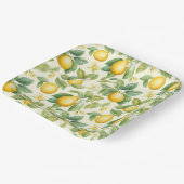 レモン地中海のの花柑橘類 ペーパープレート (傾斜あり)