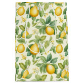 レモン地中海のの花柑橘類 ミディアムペーパーバッグ (正面)
