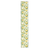 レモン地中海のの花柑橘類 ロングテーブルランナー (正面)