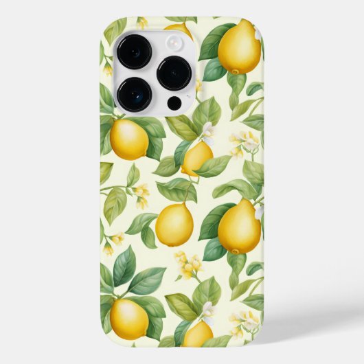 レモン地中海のの花柑橘類 Case-Mate iPhoneケース (裏面)
