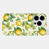 レモン地中海のの花柑橘類 Case-Mate iPhoneケース (裏面 (横))