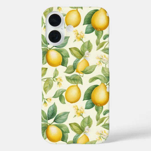 レモン地中海のの花柑橘類 Case-Mate iPhoneケース (裏面)