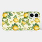 レモン地中海のの花柑橘類 Case-Mate iPhoneケース (裏面 (横))