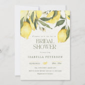 レモン地中海のイタリアンブライダルシャワー 招待状 (正面)