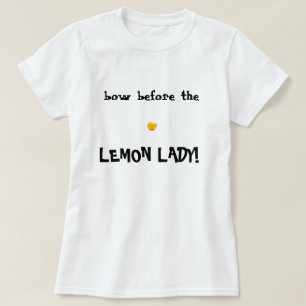 レモン女性ワイシャツ Tシャツ