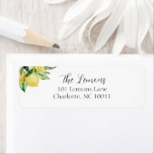 レモン差出人住所ラベル ラベル (インサイチュ)