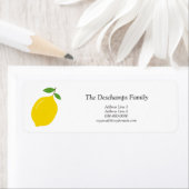 レモン差出人住所ラベル ラベル (インサイチュ)