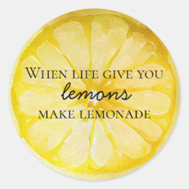 レモン引用文 ラウンドシール