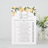 レモン彼は彼女がブライダルシャワーゲームを言った (スタンド正面)