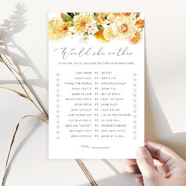 レモン彼女はむしろブライダルシャワーゲーム