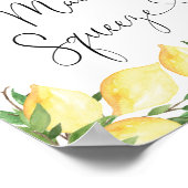 レモン彼女は彼女のメイン絞りブライダルシャワーを見つけた ポスター (角)