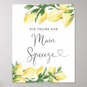 レモン彼女は彼女のメイン絞りブライダルシャワーを見つけた ポスター (正面)