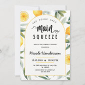 レモン彼女は彼女のメイン絞りブライダルシャワーを見つけた 招待状 (正面)