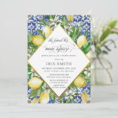 レモン彼女は彼女のメイン絞りブライダルシャワーを見つけた 招待状 (スタンド正面)