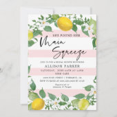 レモン彼女は彼女のメイン絞りブライダルシャワーを見つけた 招待状 (正面)