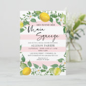 レモン彼女は彼女のメイン絞りブライダルシャワーを見つけた 招待状 (スタンド正面)
