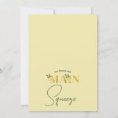レモン彼女は彼女のメイン絞りブライダルシャワーを見つけた 招待状 (裏面)