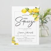 レモン彼女は彼女の主な絞りブライダルシャワーを見つけた 招待状 (スタンド正面)