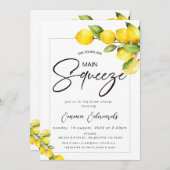 レモン彼女は彼女の主な絞りブライダルシャワーを見つけた 招待状 (正面/裏面)