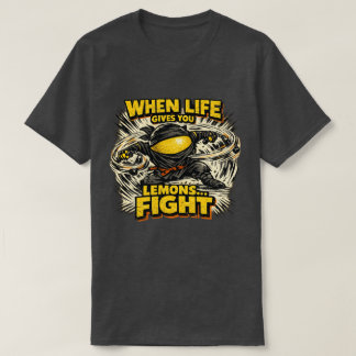 レモン忍び - 命がレモンをくれたら戦え Tシャツ