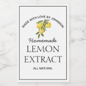 レモン抽出ラベル ワインラベル (シングルラベル)