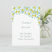 レモン招待状カード 招待状 (スタンド正面)