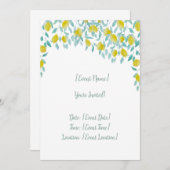 レモン招待状カード 招待状 (正面/裏面)