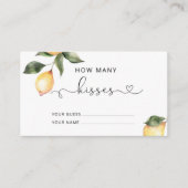 レモン推測キスブライダルゲーム エンクロージャーカード (正面)