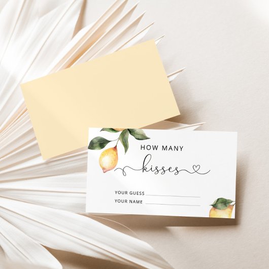 レモン推測キスブライダルゲーム エンクロージャーカード