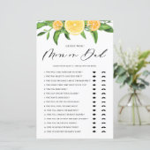 レモン推測ママまたはパパ赤ちゃんシャワーのゲーム (スタンド正面)