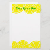 レモン文房具 便箋 (正面/裏面)