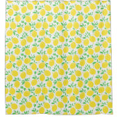 レモン新鮮な果実模様 シャワーカーテン (正面)