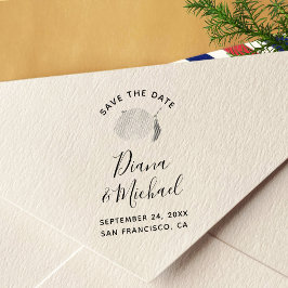 レモン日付の書道を保存 セルフインキングスタンプ