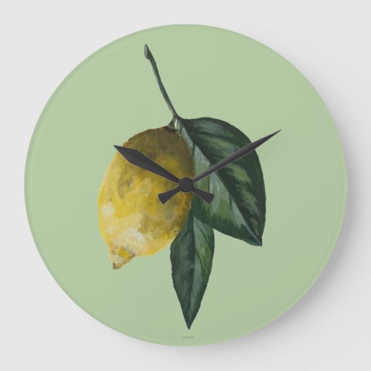 レモン時計 ラージ壁時計 (正面)