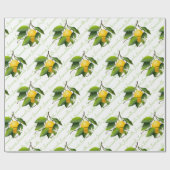 レモン果実植物学 ラッピングペーパー (フラット)