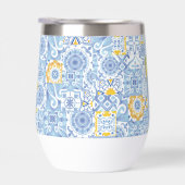 レモン果実青いタイルのコラージュ (右面)